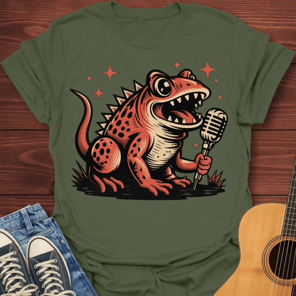 Retro Singing Frog T-Shirt