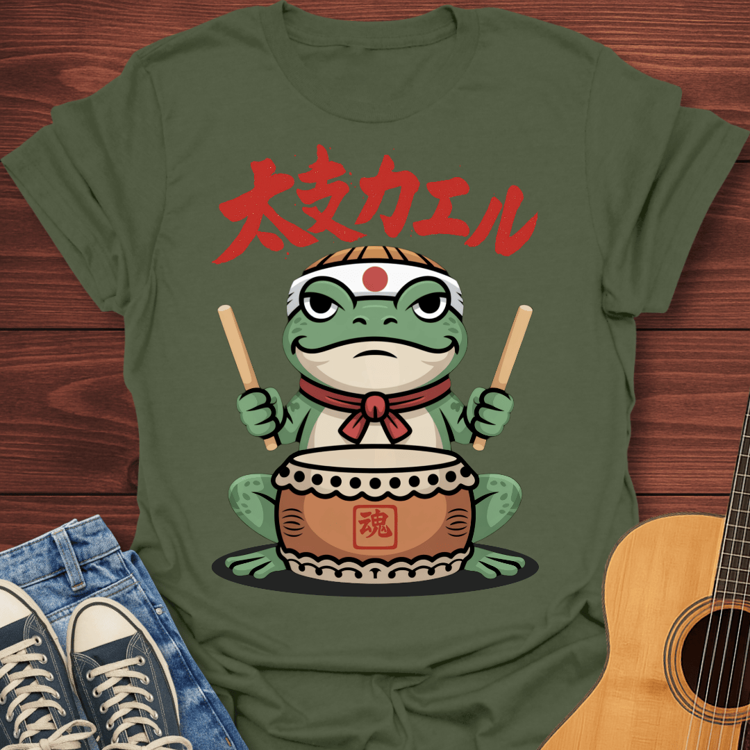 Taiko Frog Drummer T-Shirt