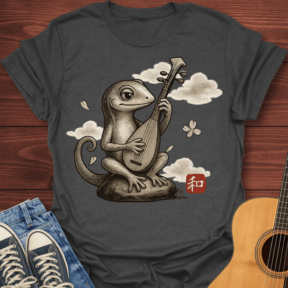 The Zen Lizard Pipa Player T-Shirt