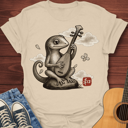 The Zen Lizard Pipa Player T-Shirt