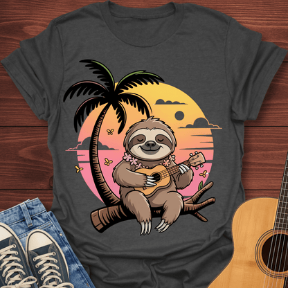 Ukulele Aloha Sloth T-Shirt