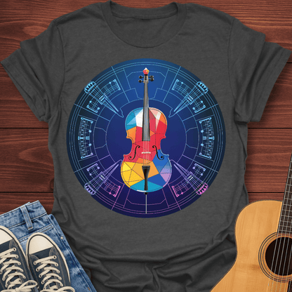 Violin Stain Glass T-Shirt