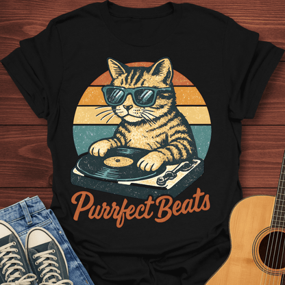 Purrfect Beats DJ Cat T-Shirt