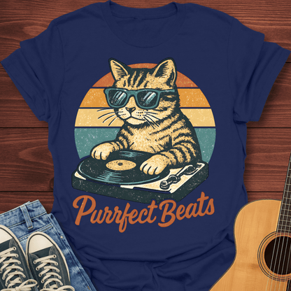 Purrfect Beats DJ Cat T-Shirt