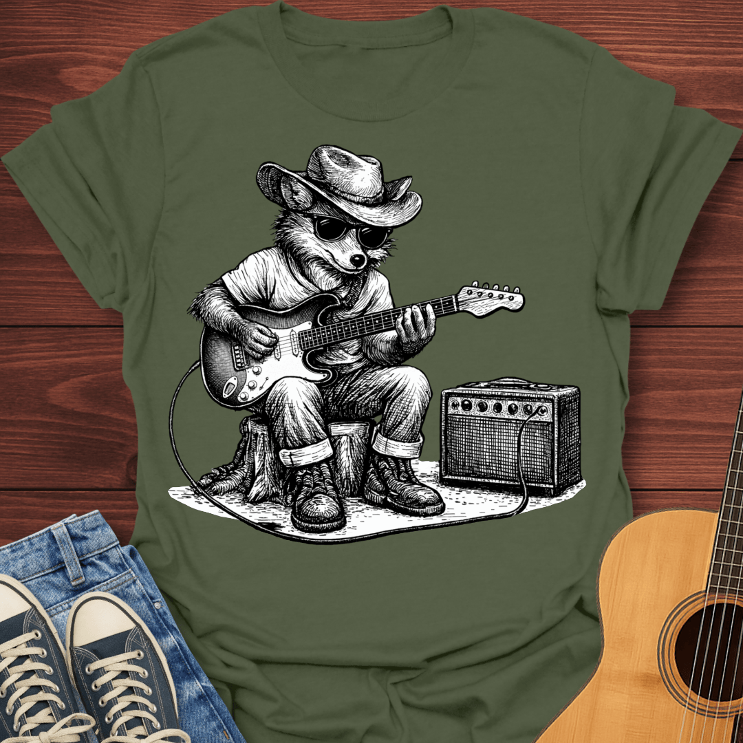 Outlaw Fox Guitarist T-Shirt