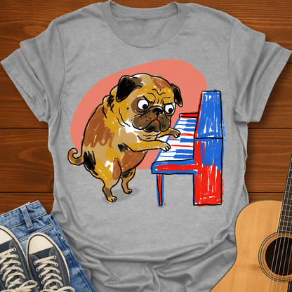 Pug at the Piano T-Shirt