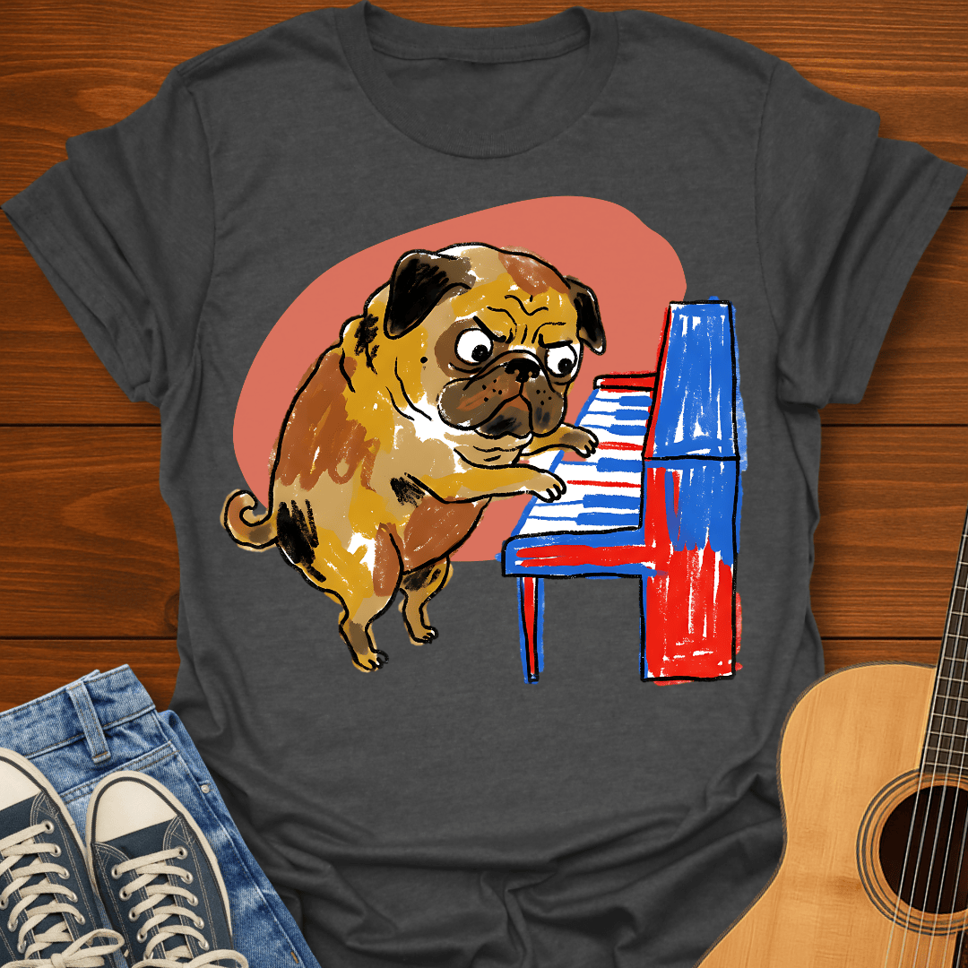 Pug at the Piano T-Shirt