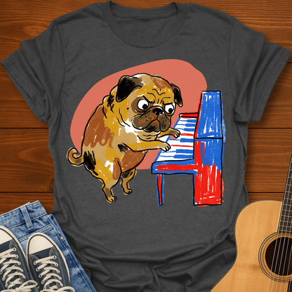 Pug at the Piano T-Shirt