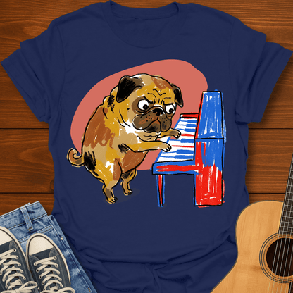 Pug at the Piano T-Shirt