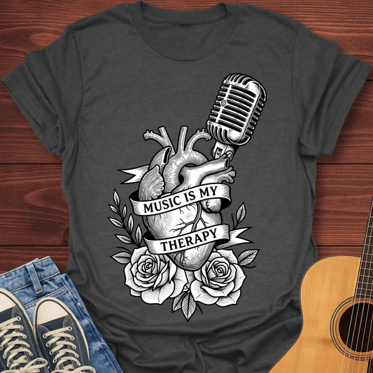 Music Tattoo Style T-Shirt