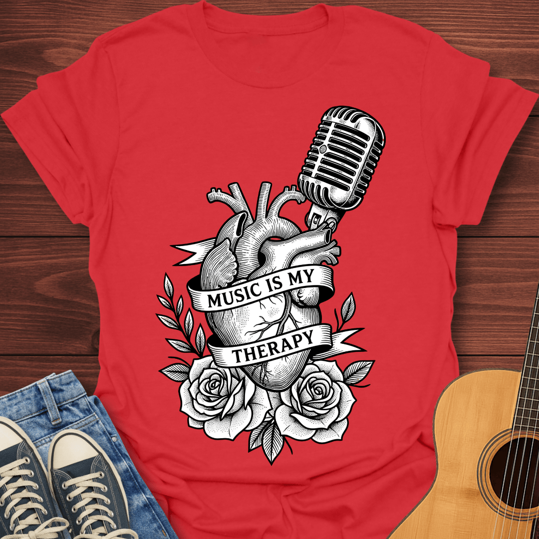 Music Tattoo Style T-Shirt