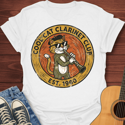 Cat Clarinet Club T-Shirt