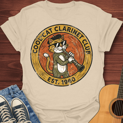 Cat Clarinet Club T-Shirt