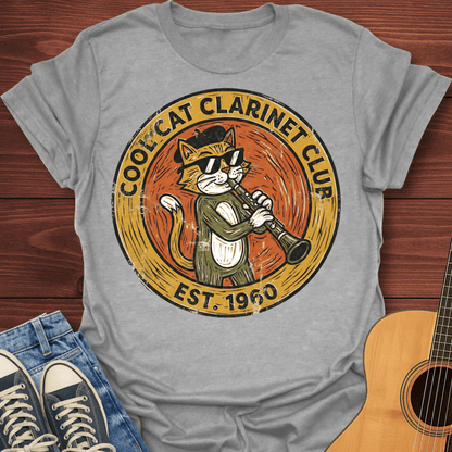 Cat Clarinet Club T-Shirt