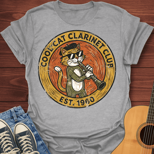 Cat Clarinet Club T-Shirt