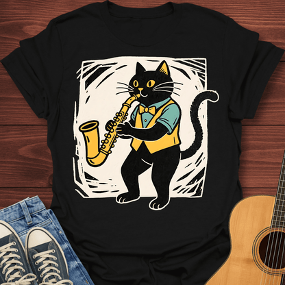 Saxy Jazz Cat T-Shirt