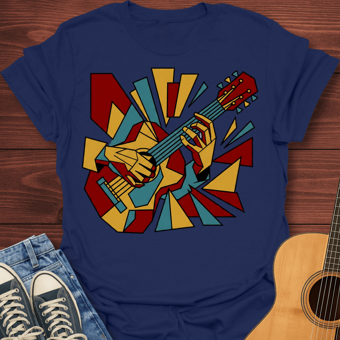 Cubist Guitar T-Shirt