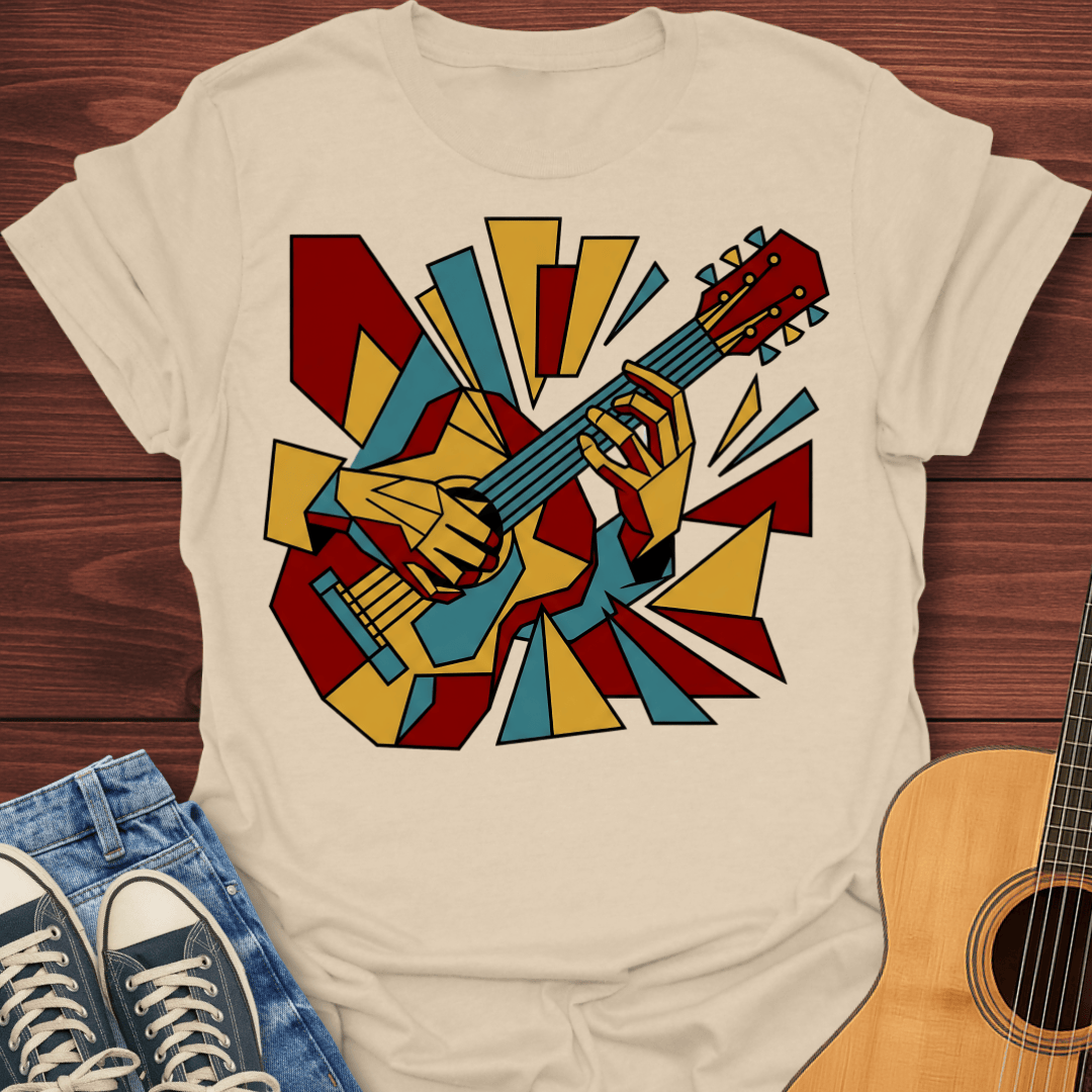 Cubist Guitar T-Shirt