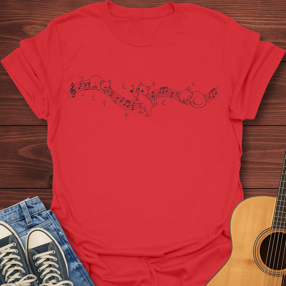 Moonlight Melody Cats T-Shirt