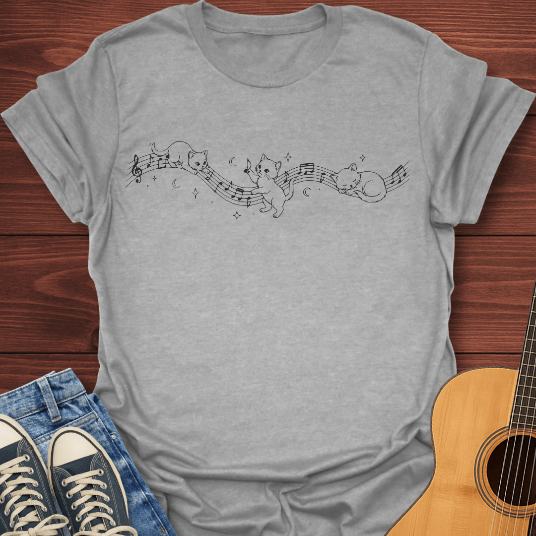 Moonlight Melody Cats T-Shirt