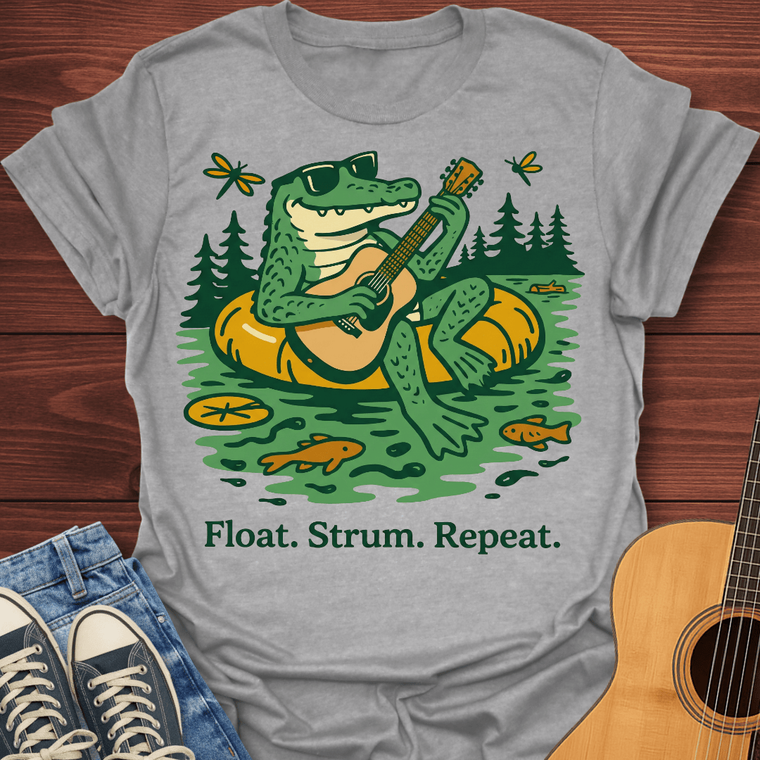 Float Strum Repeat Gator T-Shirt