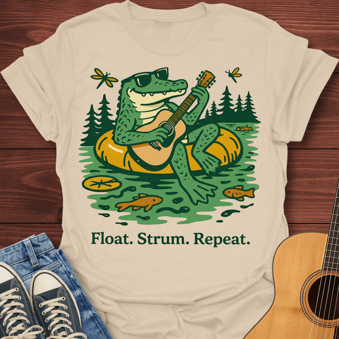 Float Strum Repeat Gator T-Shirt