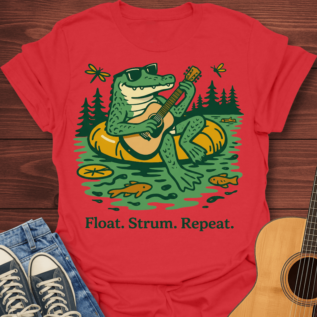 Float Strum Repeat Gator T-Shirt