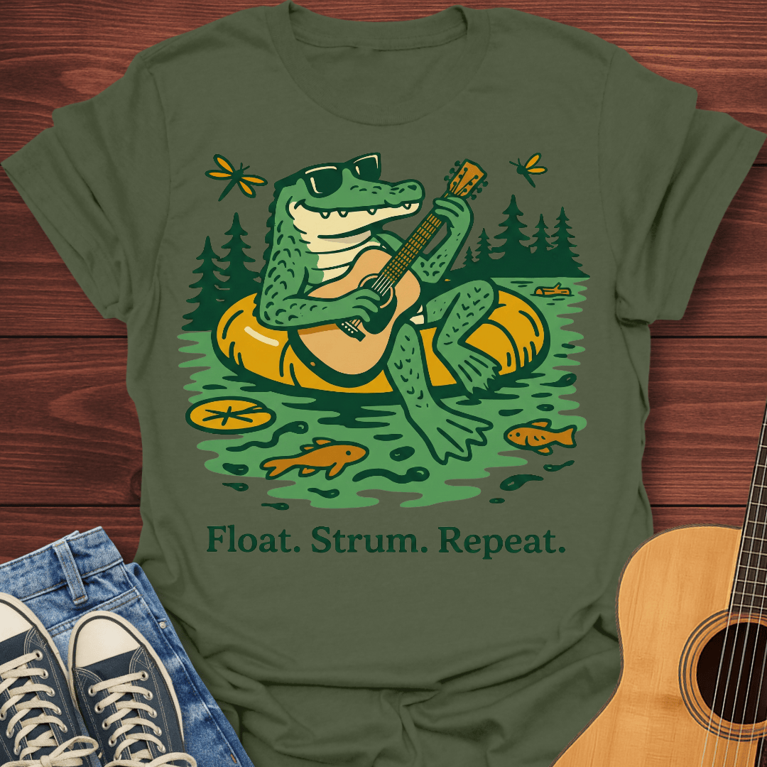 Float Strum Repeat Gator T-Shirt