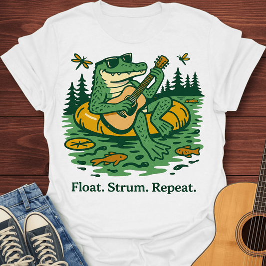 Float Strum Repeat Gator T-Shirt