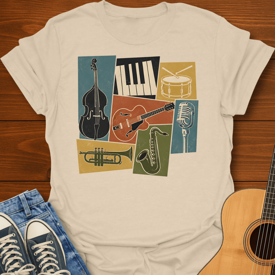 Classic Jazz Montage T-Shirt