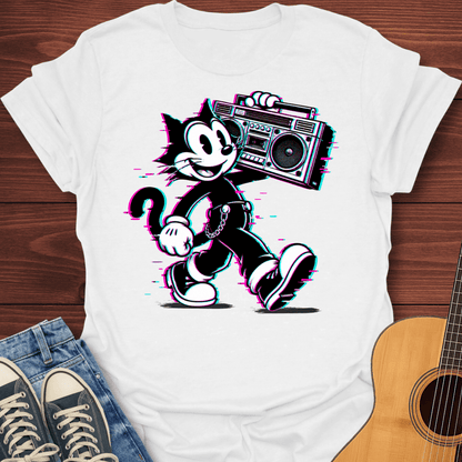 Boombox Retro Radio Cat T-Shirt