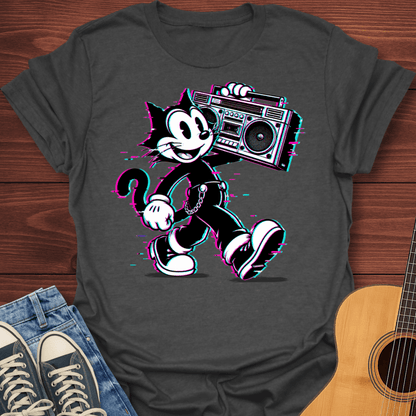 Boombox Retro Radio Cat T-Shirt