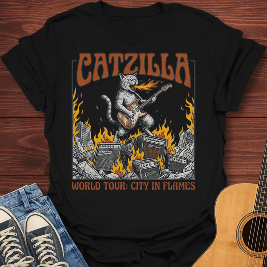 Catzilla: City in Flames T-Shirt