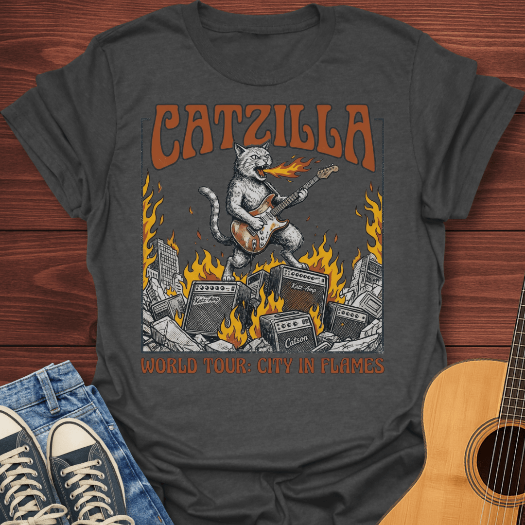 Catzilla: City in Flames T-Shirt