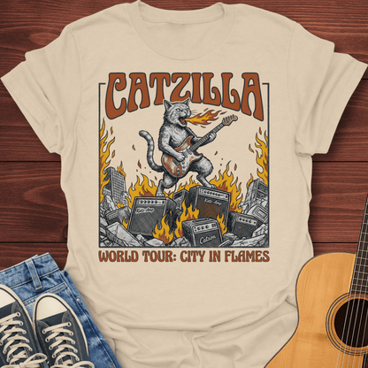 Catzilla: City in Flames T-Shirt