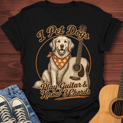 Golden Retriever Guitar T-Shirt