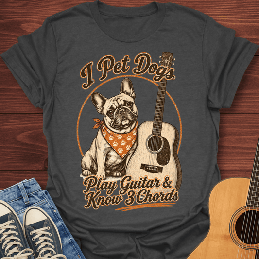 Frenchie Guitar Chords T-Shirt