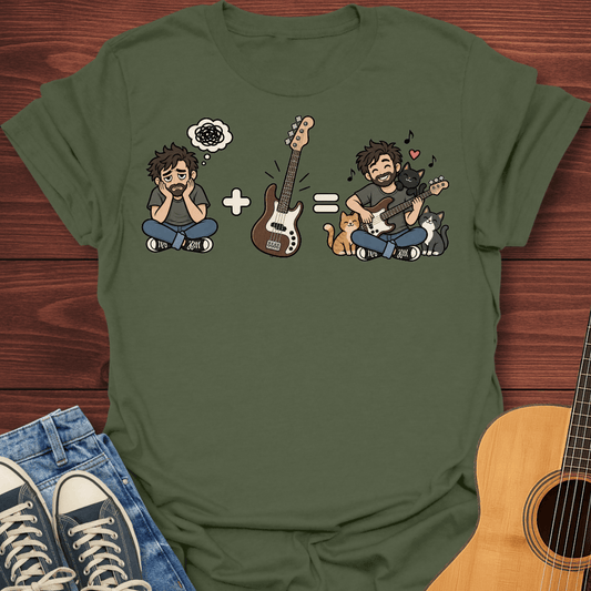 Bass Guy & Cats T-Shirt
