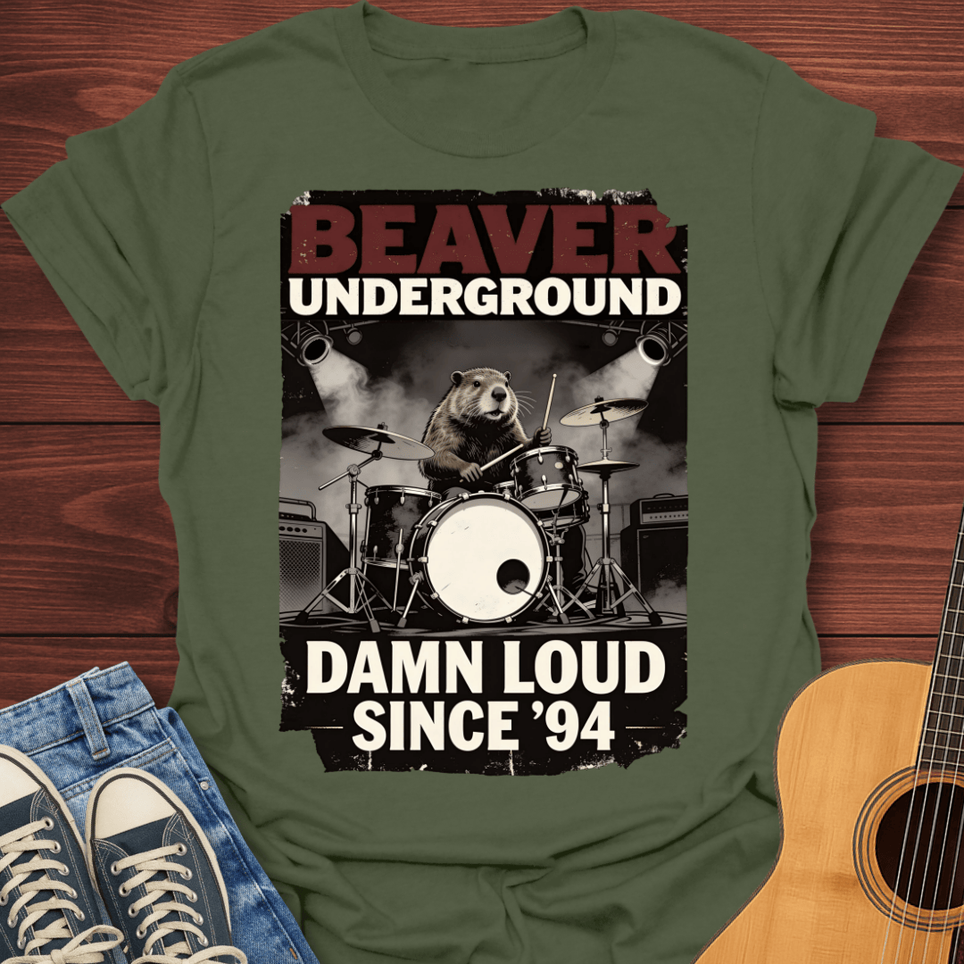 Beaver Drummer T-Shirt