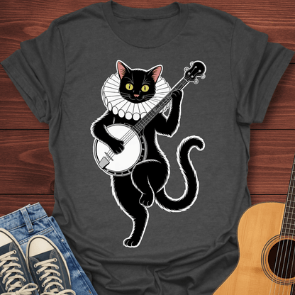 Black Cat Banjo T-Shirt