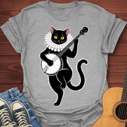 Black Cat Banjo T-Shirt