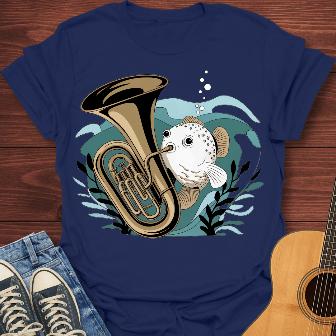 Tuba Blowfish T-Shirts