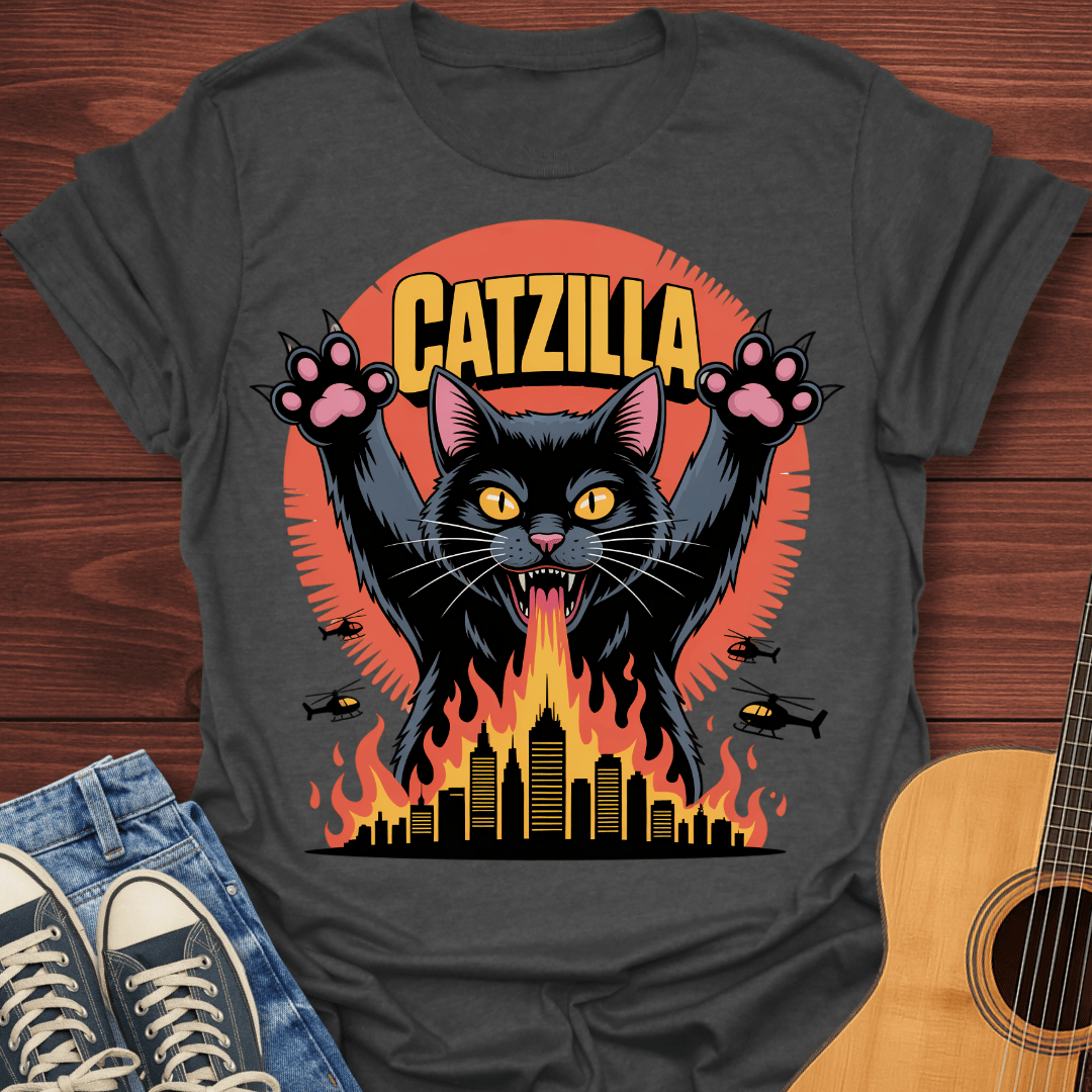 Catzilla Attack T-Shirt