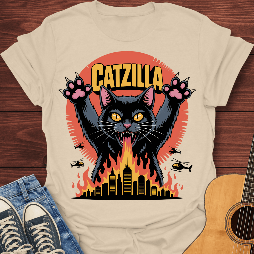 Catzilla Attack T-Shirt