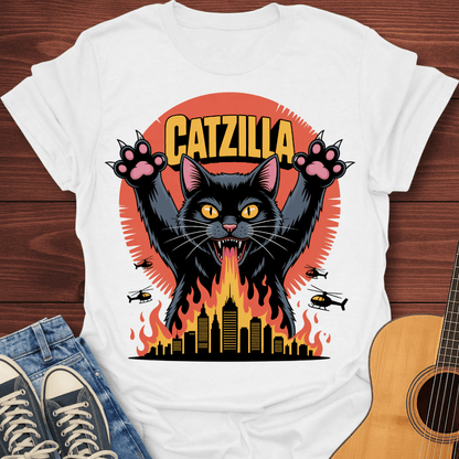Catzilla Attack T-Shirt