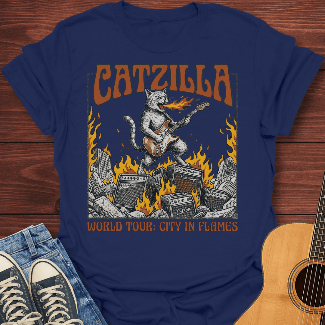 Catzilla: City in Flames T-Shirt