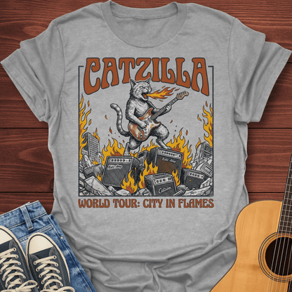 Catzilla: City in Flames T-Shirt