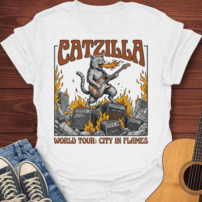 Catzilla: City in Flames T-Shirt