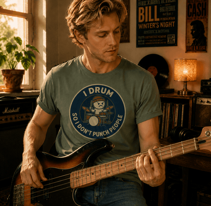 I Drum So I Don't Punch People T-Shirt