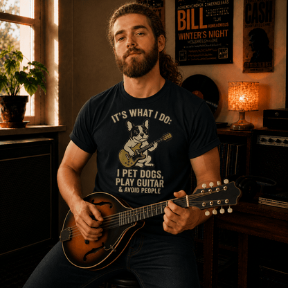 Frenchie Guitar T-Shirt